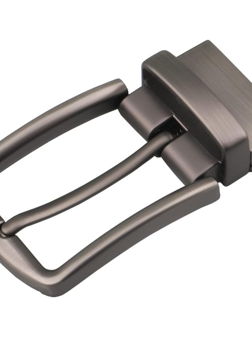 Men's Silver 3 28mm To 38mm Single Prong Square Imported Zinc Alloy Belt Buckles